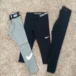 Nike Women’s Pro Leggings Set- Black and Gray